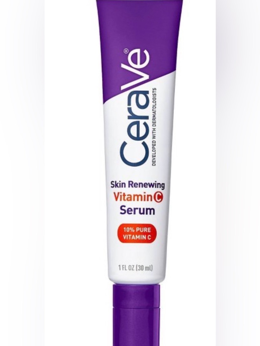 CeraVe Skin Renewing Vitamin C Serum - Purple & White